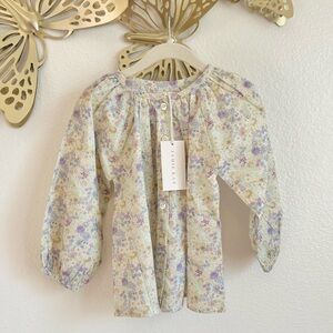 NWT Jamie Kay Balloon Sleeve Ditsy Blouse